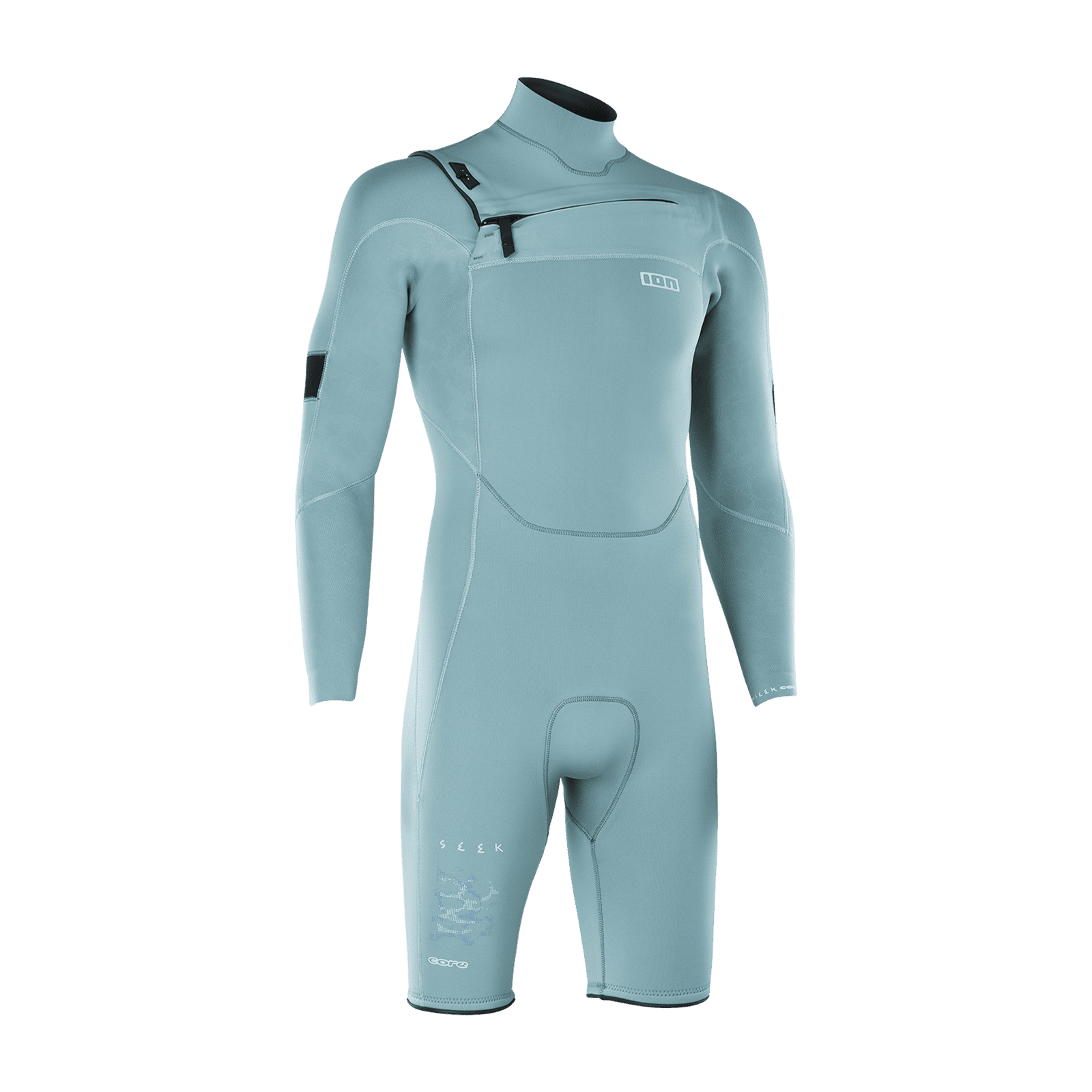 ION Seek Core 3/2 Shorty Longsleeve Front Zip Wetsuit Men 2026